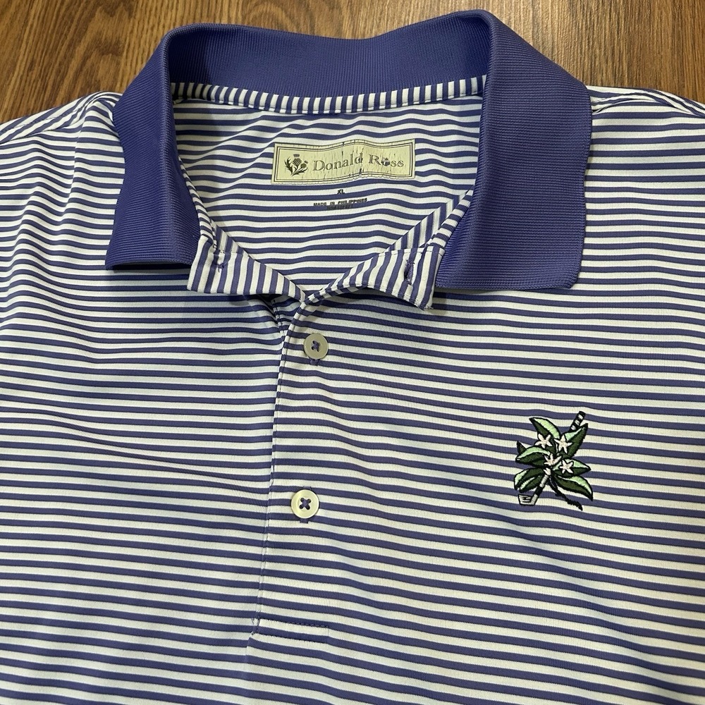 Laurel Valley Golf Club Donald Ross Men's XL Golf Polo Shirt Performance Stretch